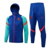 FC Barcelona Chaqueta De Entrenamiento Con Capucha 2022/23 Verde Azul